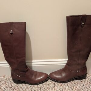 Ralph Lauren Double RL Dark Brown Heeled Boots